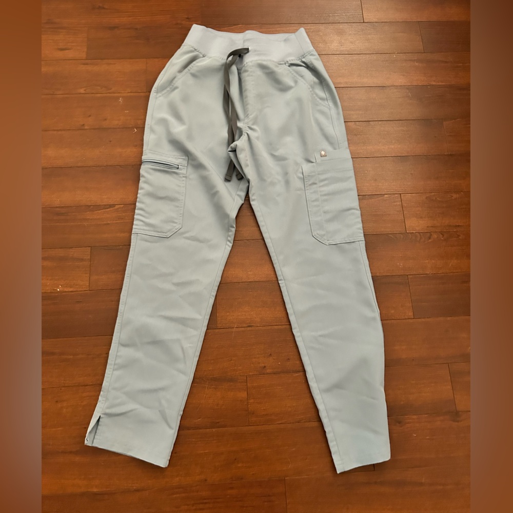 EUC Figs Dusty Blue XS High Waisted Yola Pants XS/P